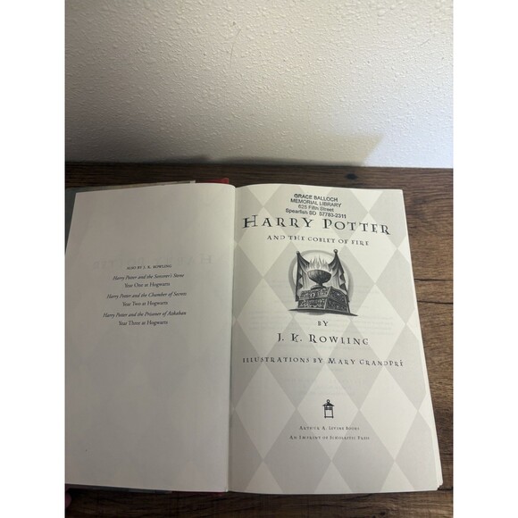 Harry Potter And The Goblet Of Fire By J K Rowling 2000 First American Print  VG - Picture 6 of 12